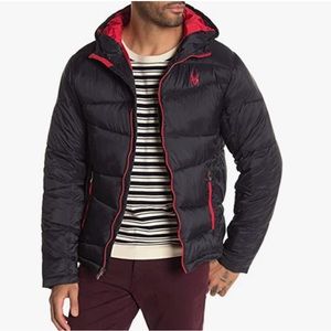 Spyder mens puffer jacket